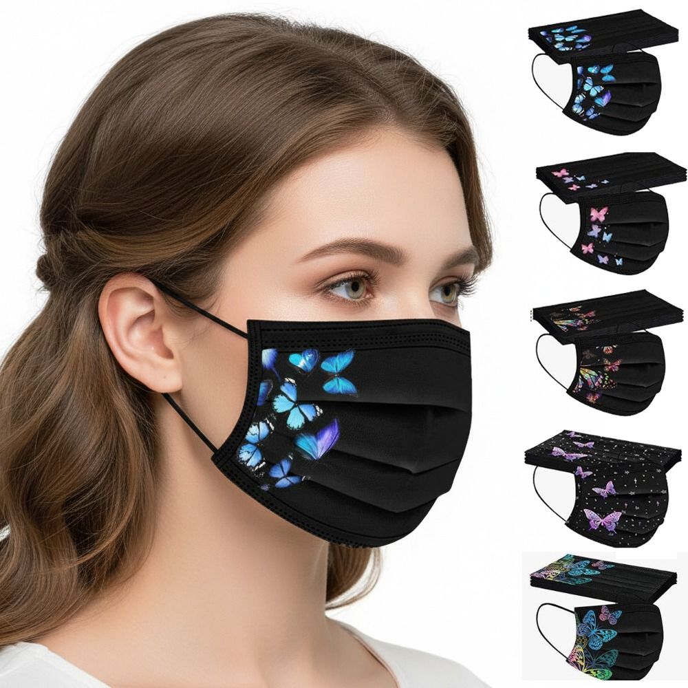 Cloth Face Mask Washable - Máscara facial descartável com estampa de