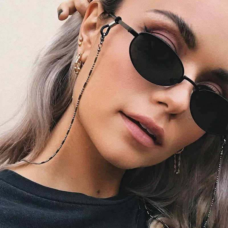 Moda óculos de sol corrente pa - Mask Chain Holder avaliação e preço