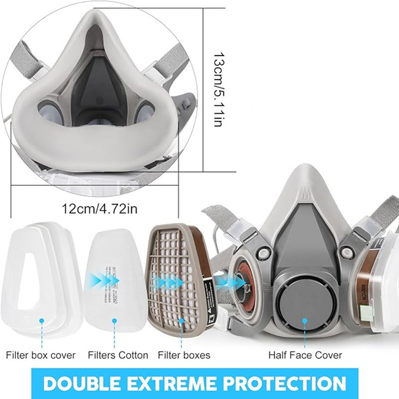 Novo 15in1 6200 respirador de  - Respirator Half Face avaliação e preço