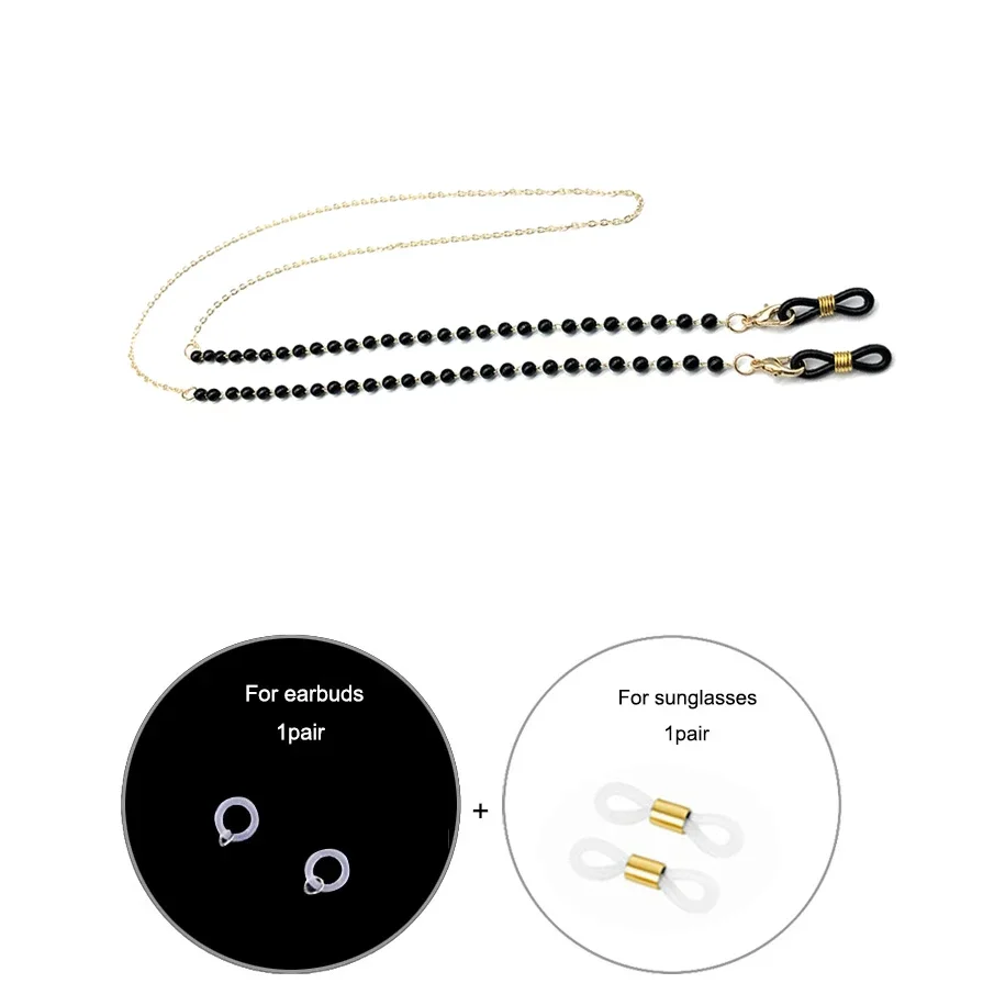 Corrente de Contas de Cristal  - Mask Chain Holder avaliação e preço