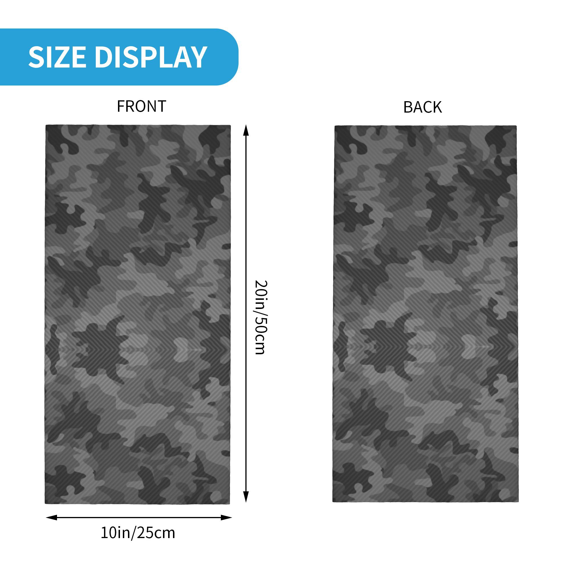 Personalizado carbono camo ban - Neck Gaiter Face Cover avaliação e preço