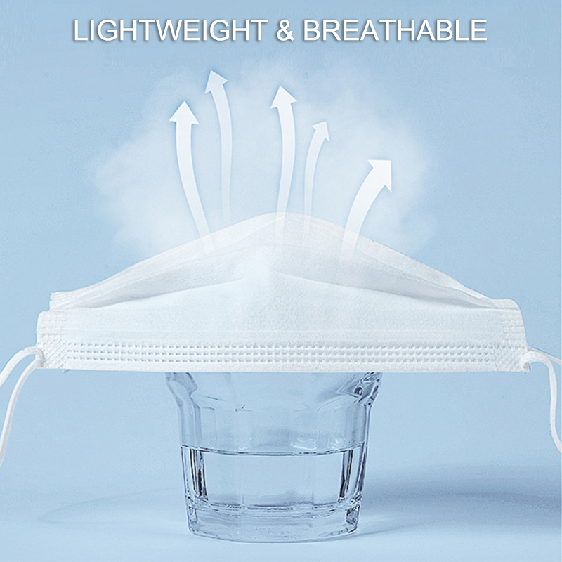 50 pçs máscara de 3 camadas má - Disposable Mask Blue avaliação e preço